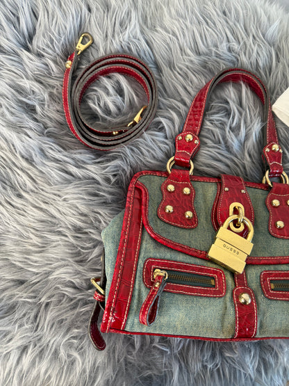 Guess vintage Tasche y2k rare rot denim