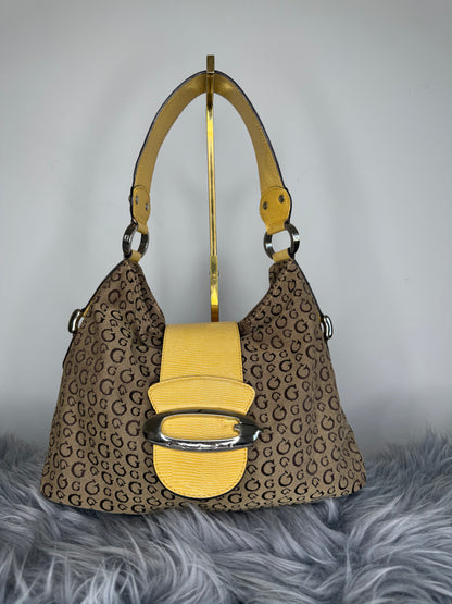 Guess vintage Tasche y2k rare braun gelb