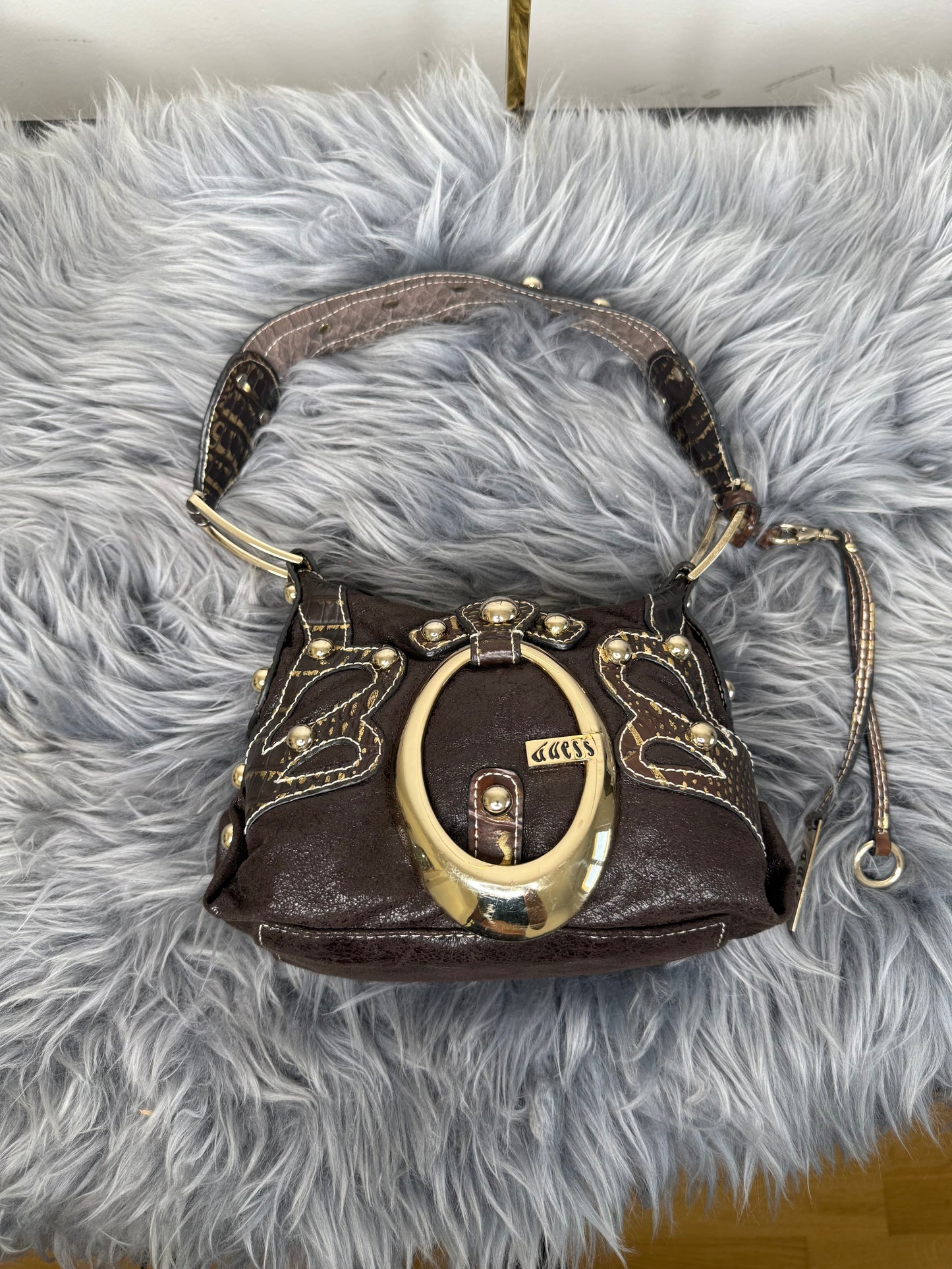 Guess vintage Tasche goldbraun