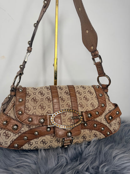Guess vintage Tasche echt Leder Details