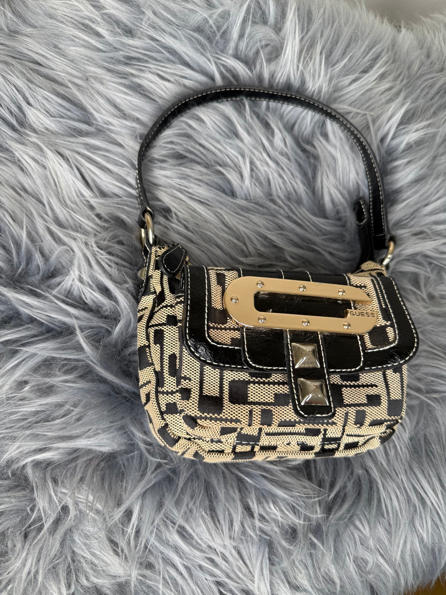 Guess vintage Tasche rare braun schwarz