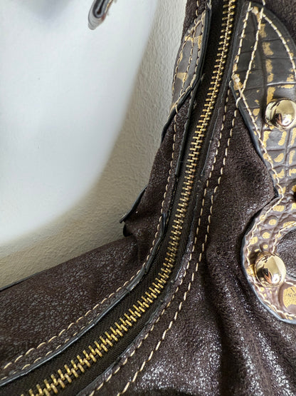 Guess vintage Tasche y2k braun Gold