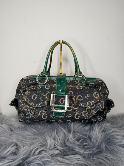Guess vintage Tasche y2k rare Denim grün