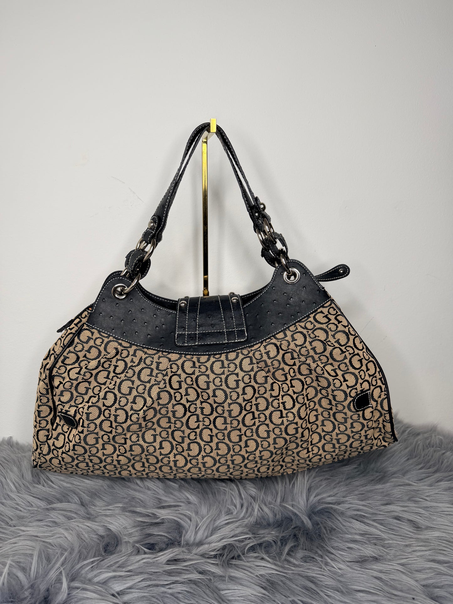 Guess vintage Tasche y2k rare beige schwarz