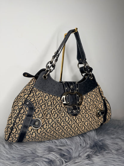 Guess vintage Tasche y2k rare beige schwarz