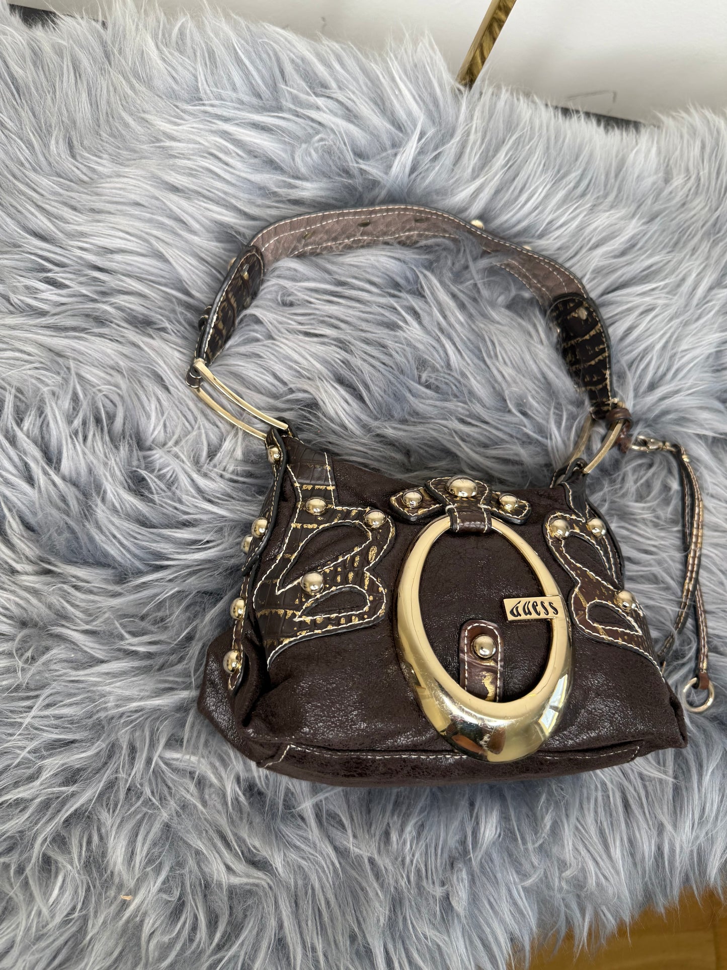 Guess vintage Tasche goldbraun