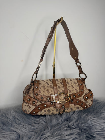 Guess vintage Tasche echt Leder Details