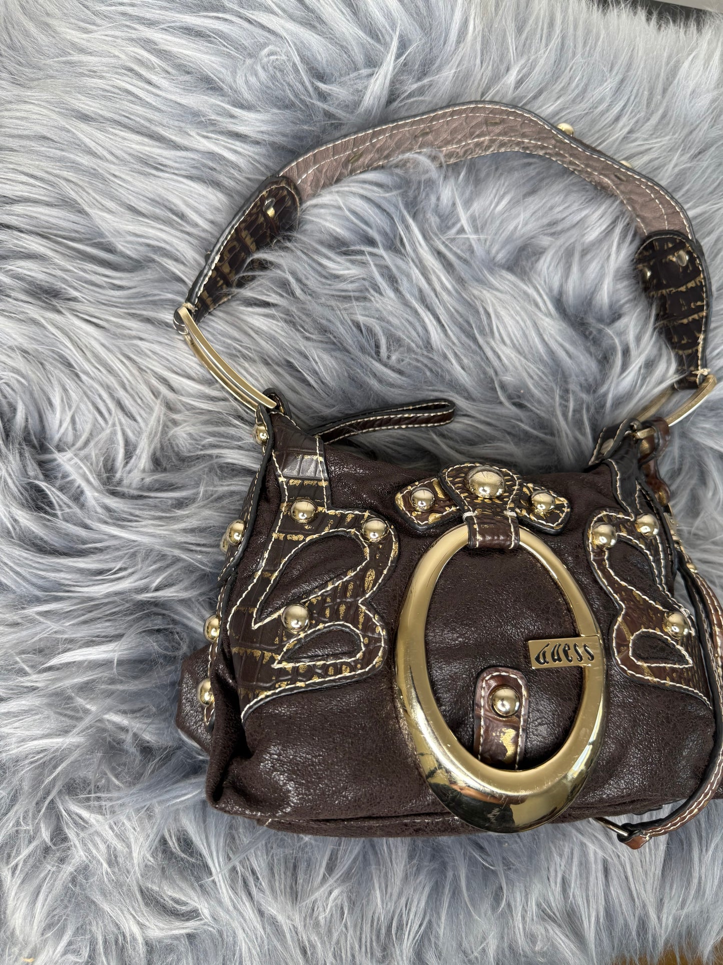 Guess vintage Tasche goldbraun
