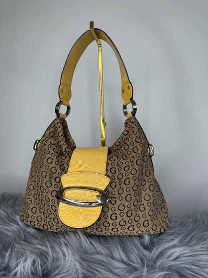 Guess vintage Tasche y2k rare braun gelb