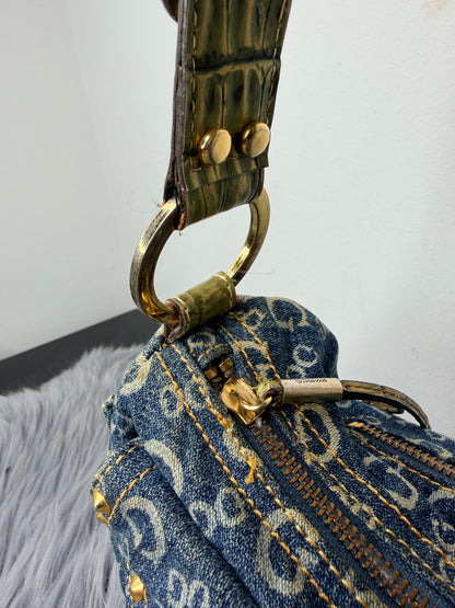 Guess Tasche Denim blau Jeans Gold Details