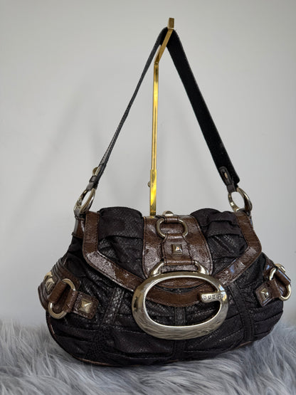 Guess vintage Tasche Y2k Rare braun Gold