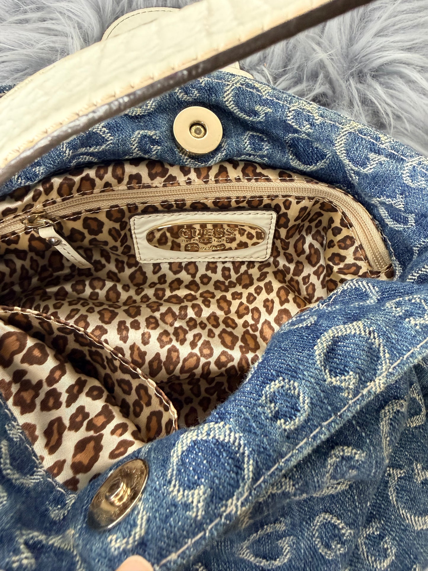 Guess vintage Tasche y2k rare blau weiß