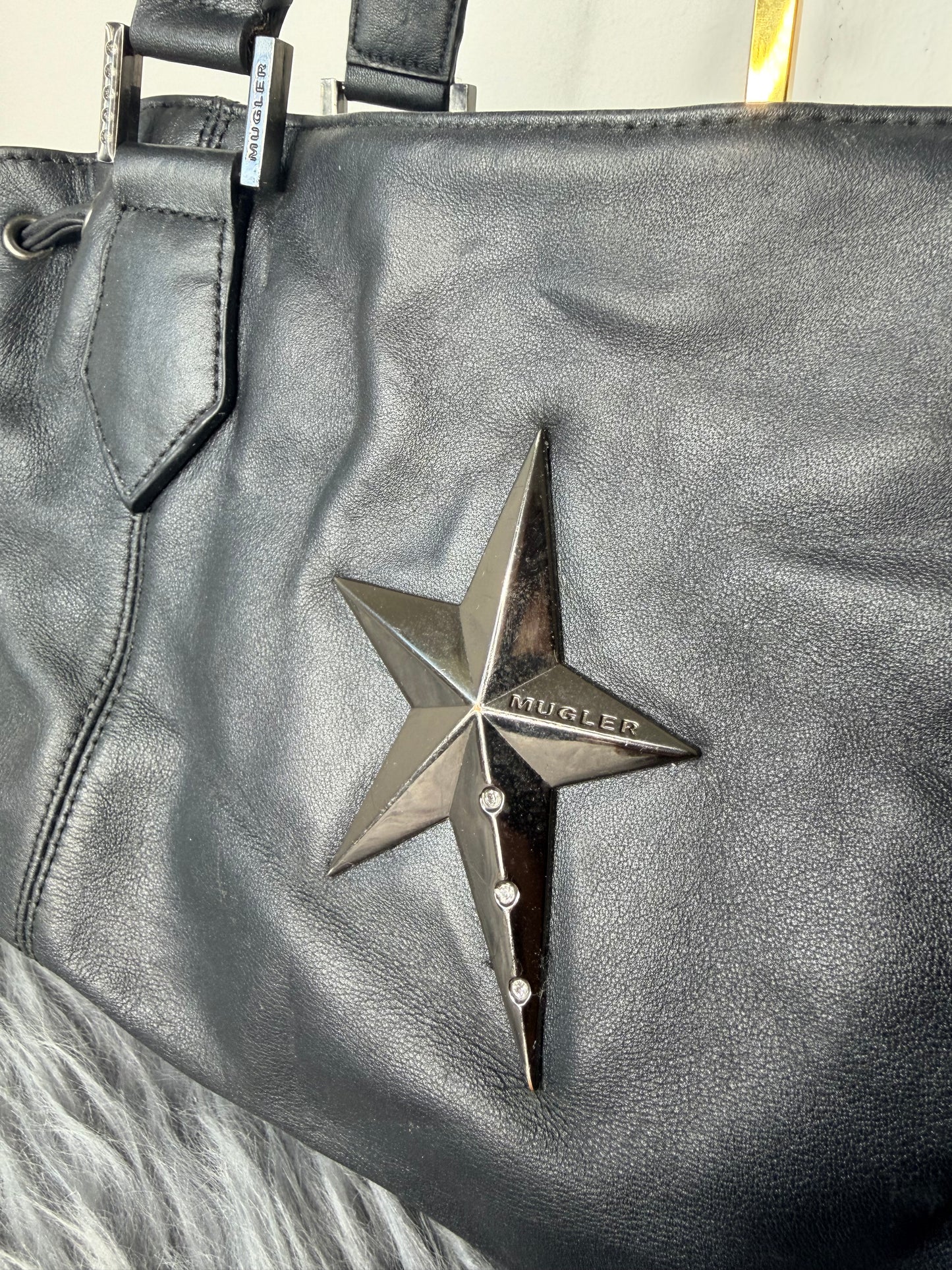 Thierry Mugler vintage Tasche y2k rare Leder