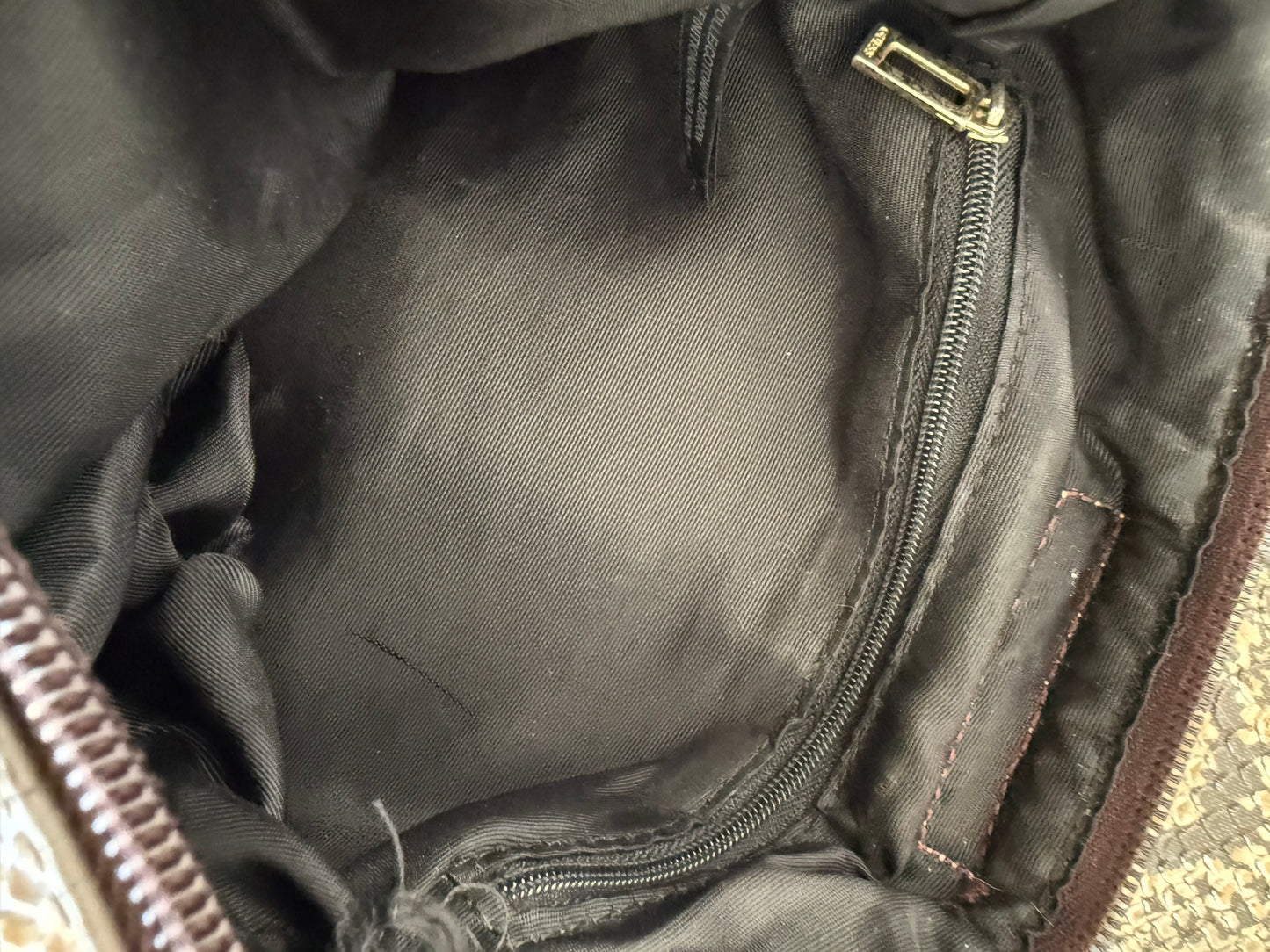 Guess vintage Tasche Y2k Rare denim braun Gold