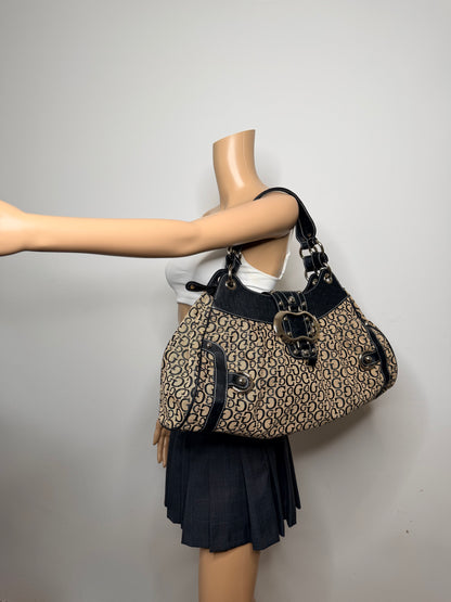 Guess vintage Tasche y2k rare beige schwarz