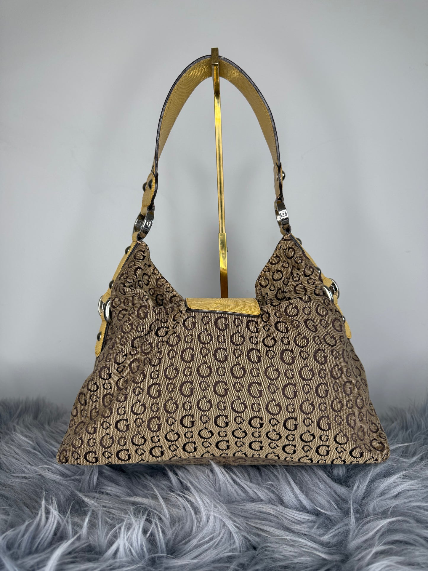 Guess vintage Tasche y2k rare braun gelb