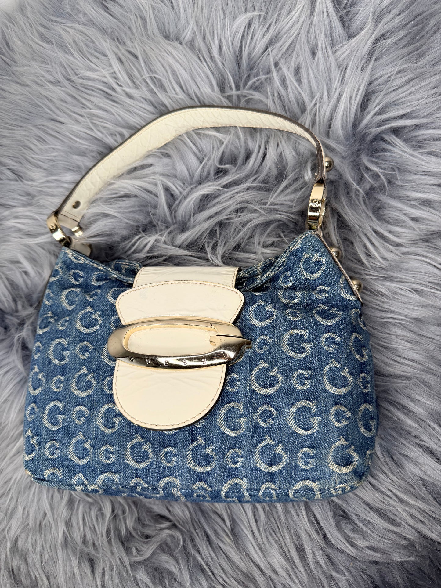 Guess vintage Tasche y2k rare blau weiß