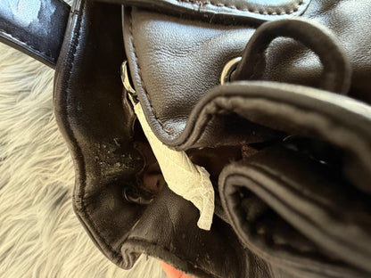 Thierry Mugler vintage tasche braun Leder